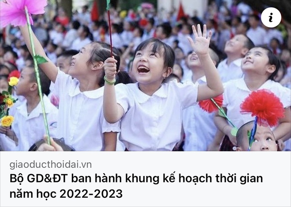 KHUNG THỜI GIAN NĂM HỌC 2022-2023